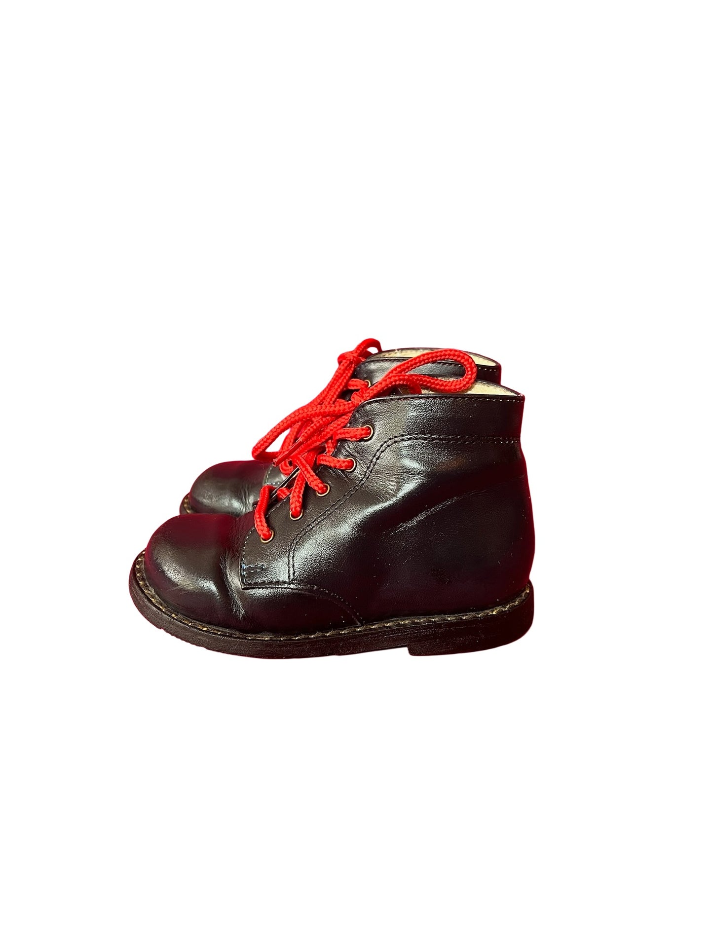 VINTAGE LEATHER LACE-UP BOOTS