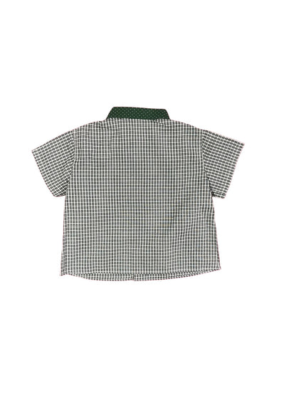 CACHAREL VINTAGE CHECK SHIRT WITH CONTRAST COLLAR