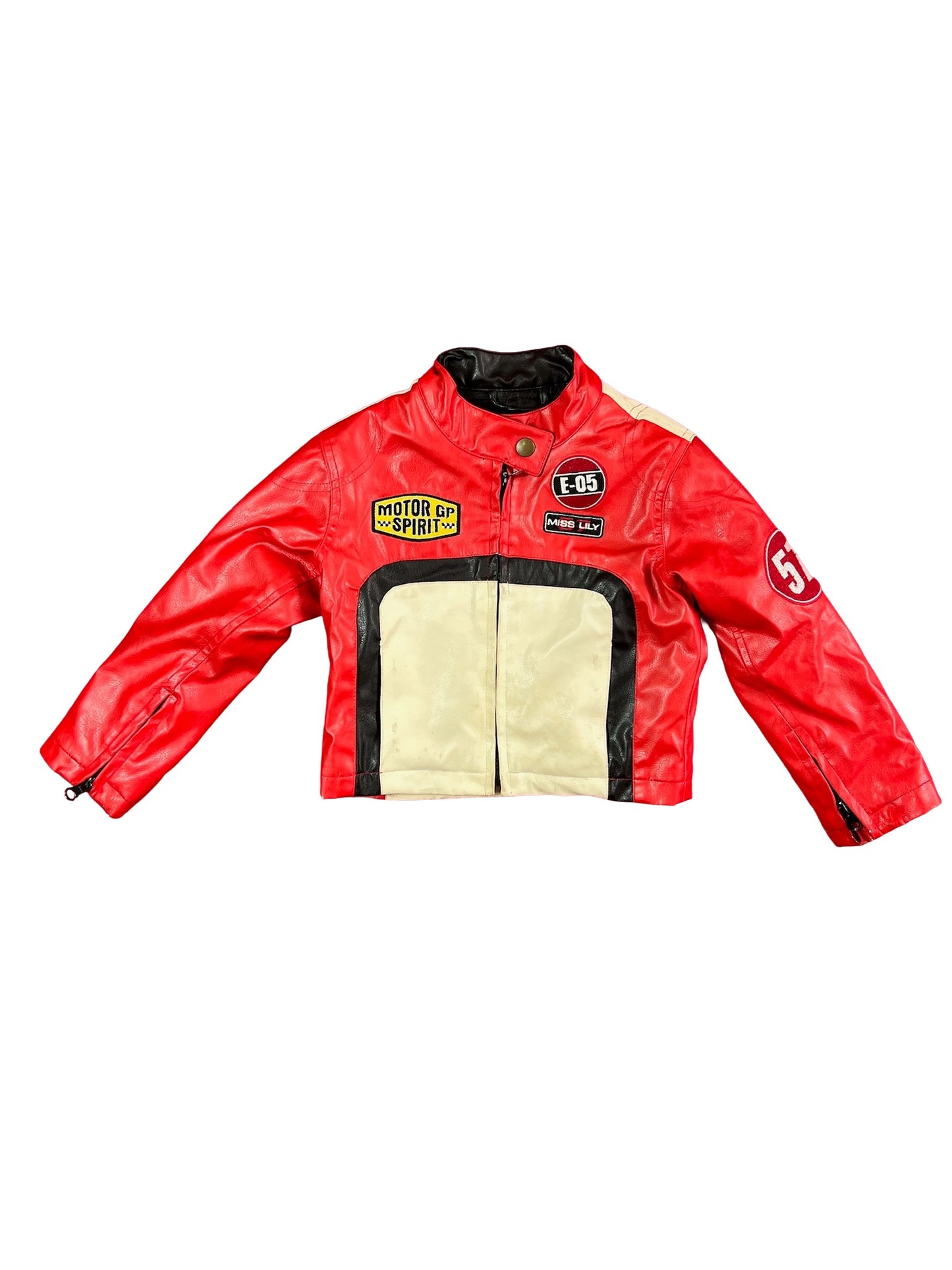 MISS LILY VINTAGE FAUX LEATHER JACKET