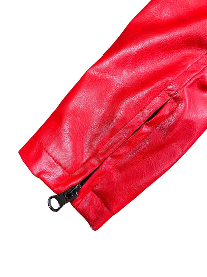 MISS LILY VINTAGE FAUX LEATHER JACKET