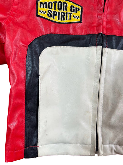 MISS LILY VINTAGE FAUX LEATHER JACKET
