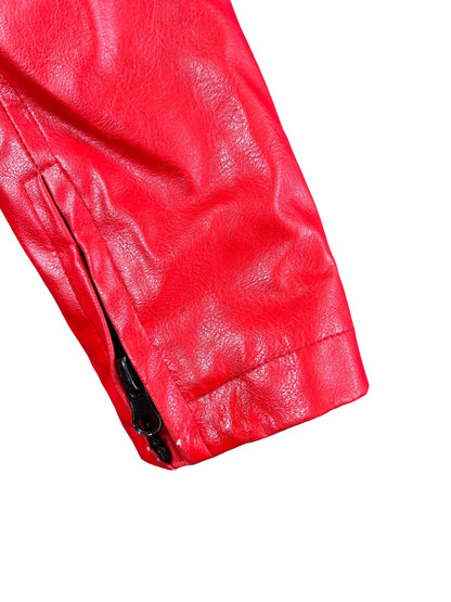 MISS LILY VINTAGE FAUX LEATHER JACKET