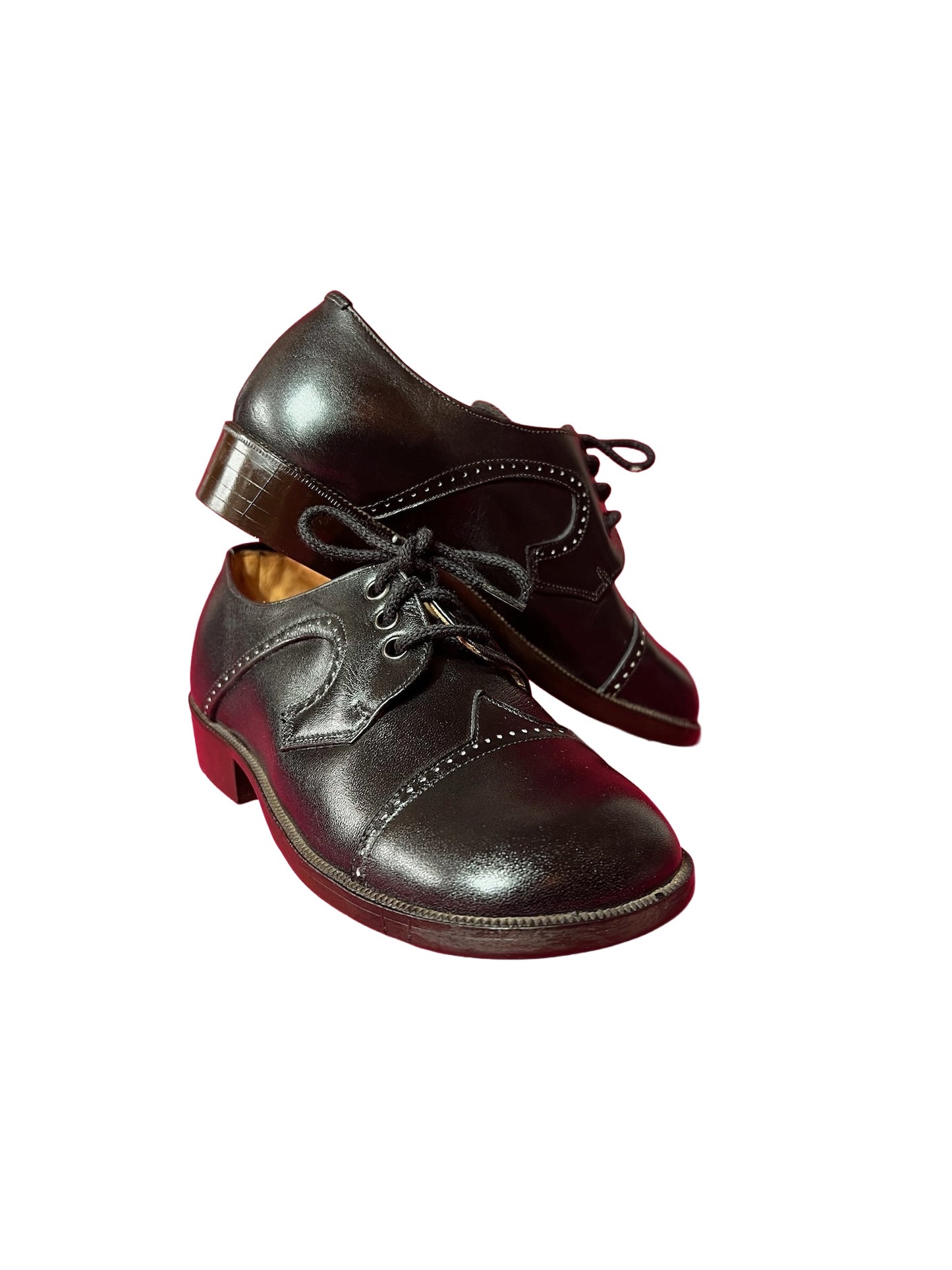 VINTAGE LEATHER LACE-UP SHOES