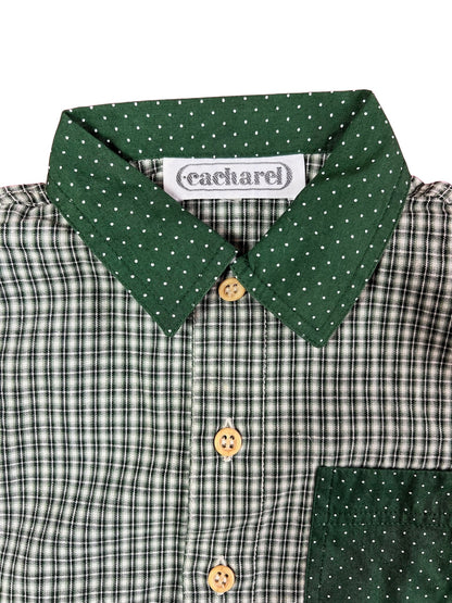 CACHAREL VINTAGE CHECK SHIRT WITH CONTRAST COLLAR